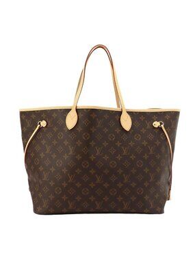 Louis Vuitton Monogram Neverfull GM Tote Brown Gold